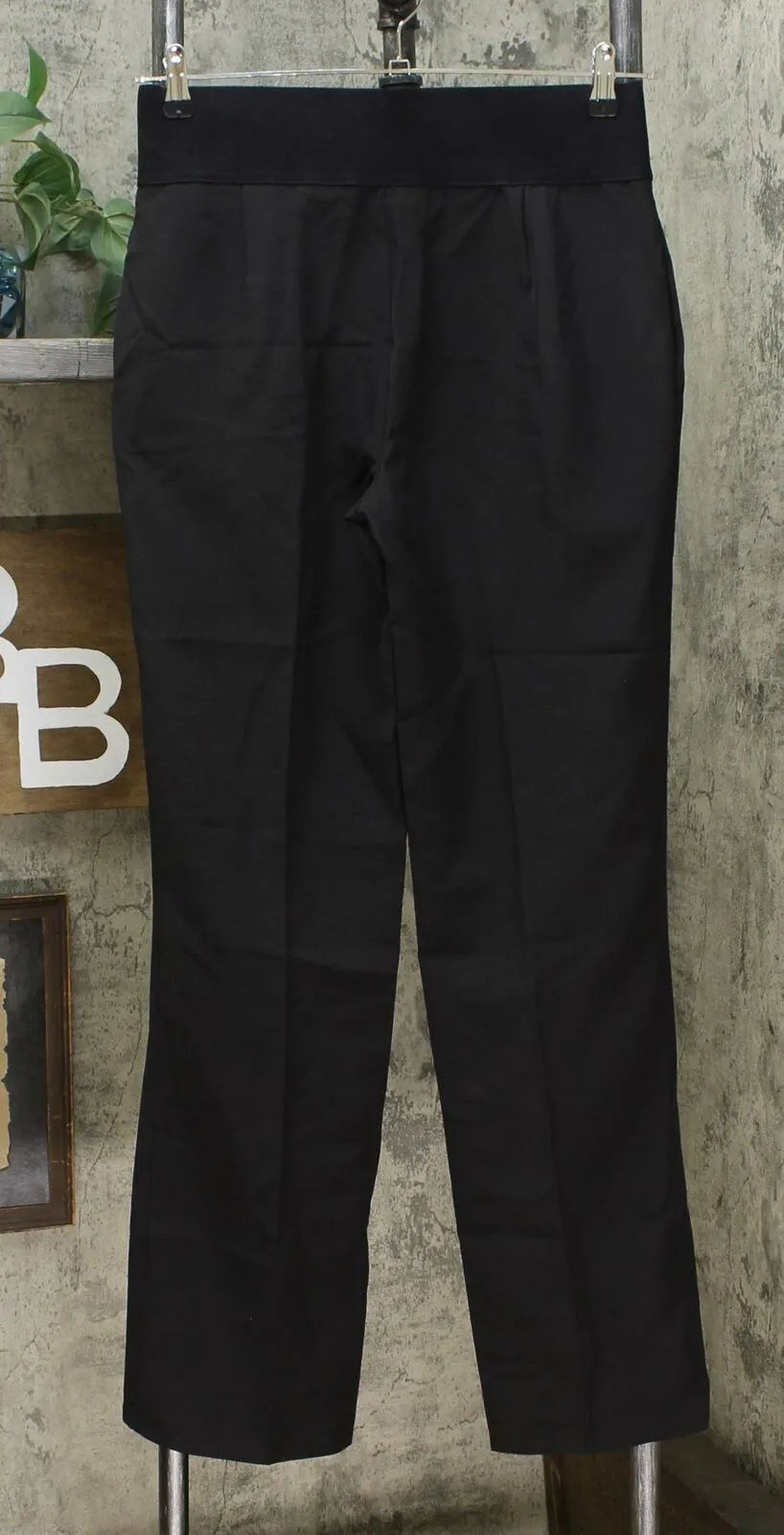 DG2 by Diane Gilman Women's Wrinkle Resistant Gabardine Wide Leg Trousers