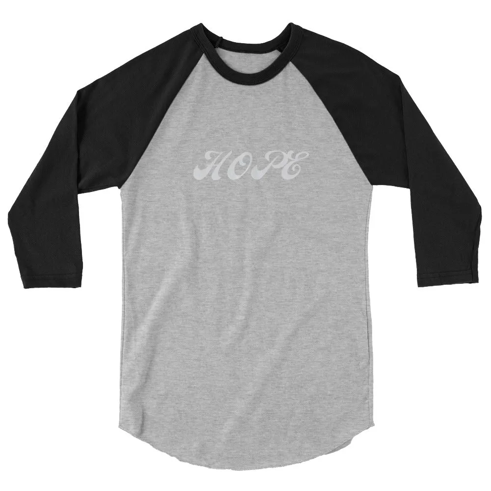 Discover HOPE 3/4 Sleeve Raglan Shirt - Message of Support