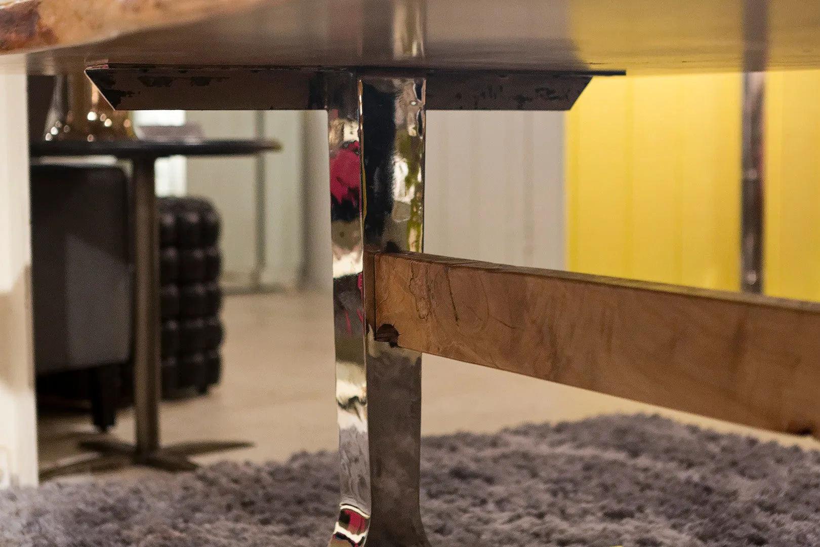 Dover Slab Table - Lancaster Iron & Wood