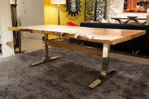 Dover Slab Table - Lancaster Iron & Wood