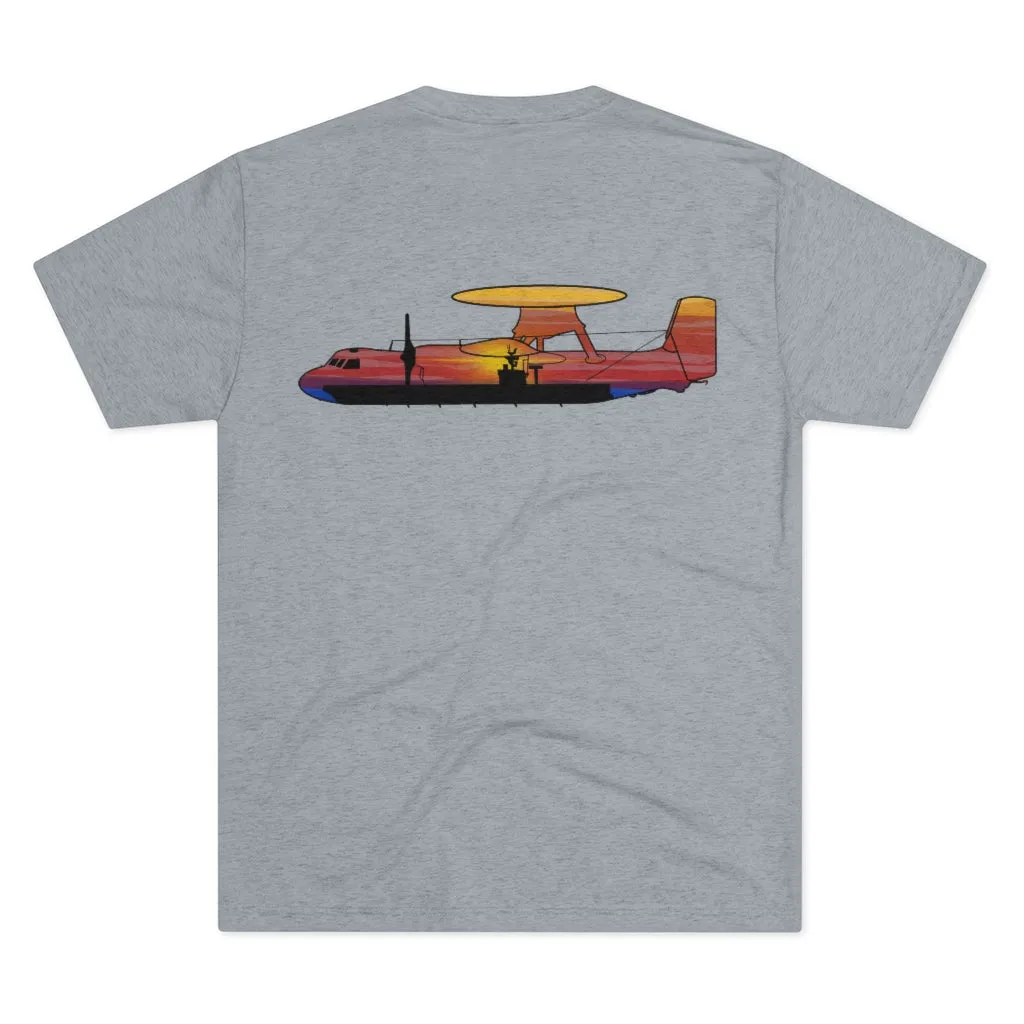 E-2 Sunset Theme - No Words Men's Tri-Blend Crew Tee