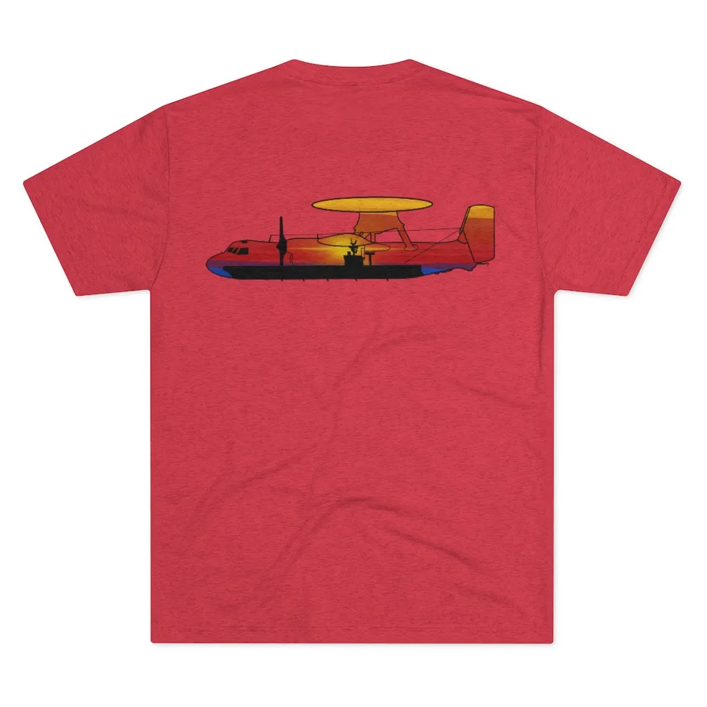 E-2 Sunset Theme - No Words Men's Tri-Blend Crew Tee