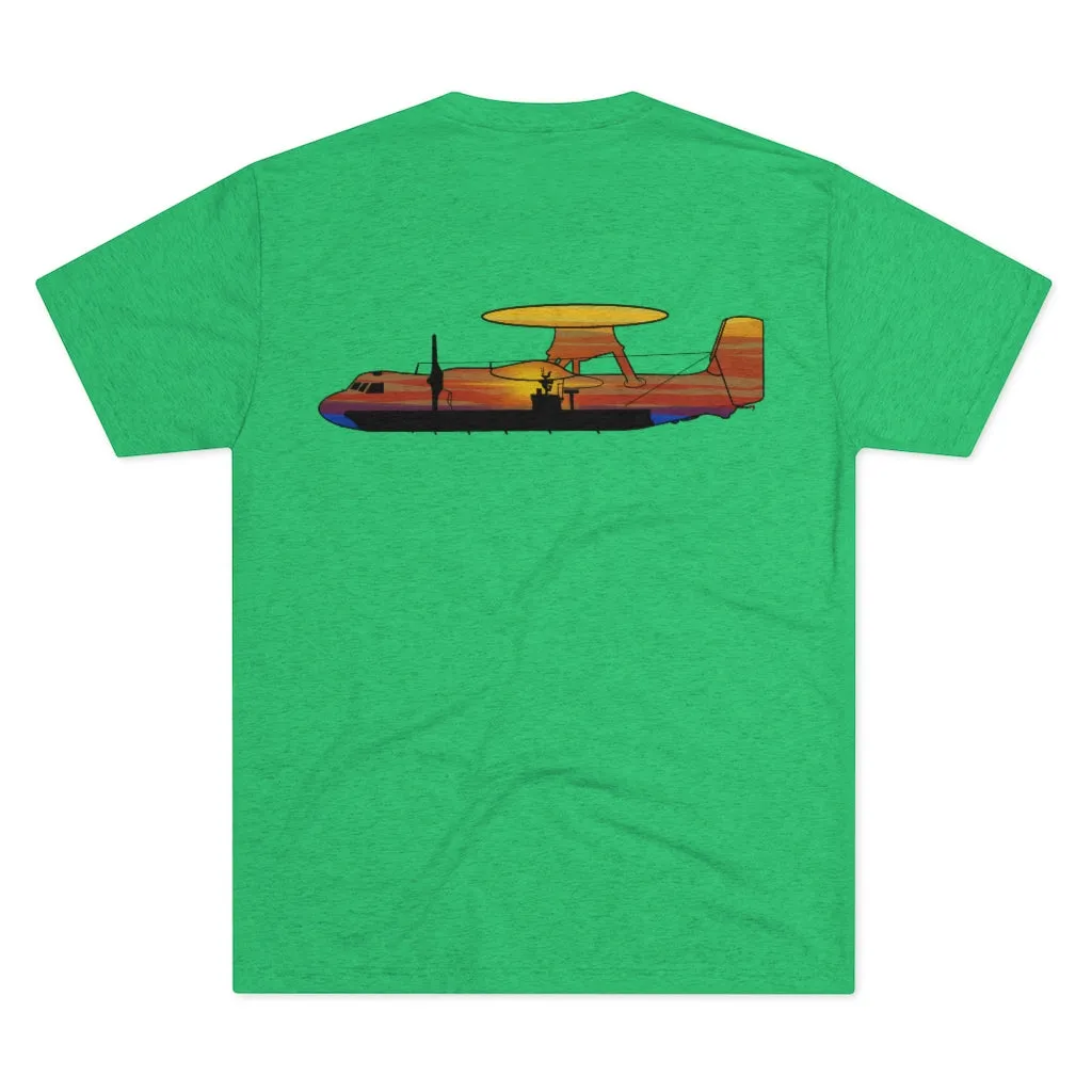 E-2 Sunset Theme - No Words Men's Tri-Blend Crew Tee