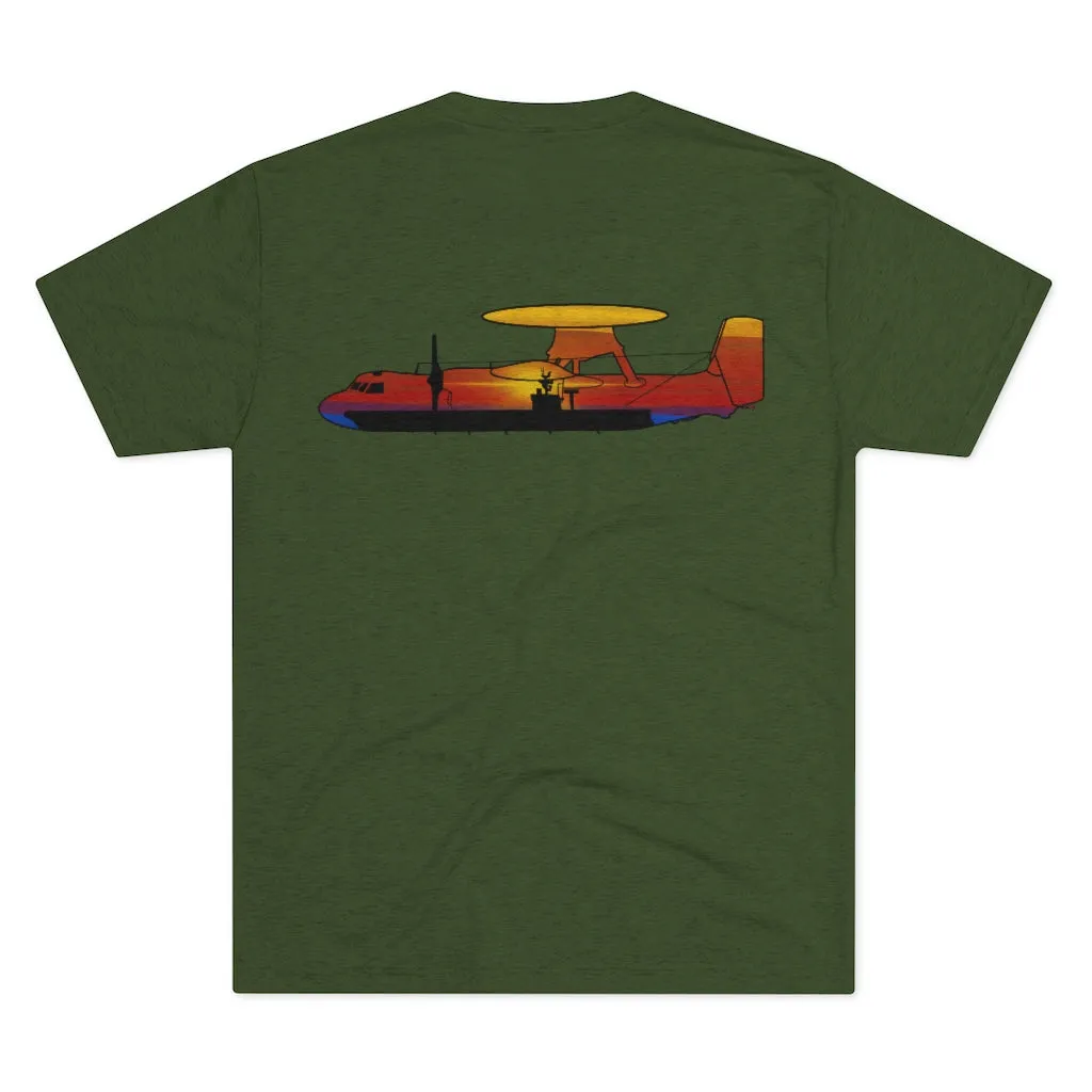 E-2 Sunset Theme - No Words Men's Tri-Blend Crew Tee