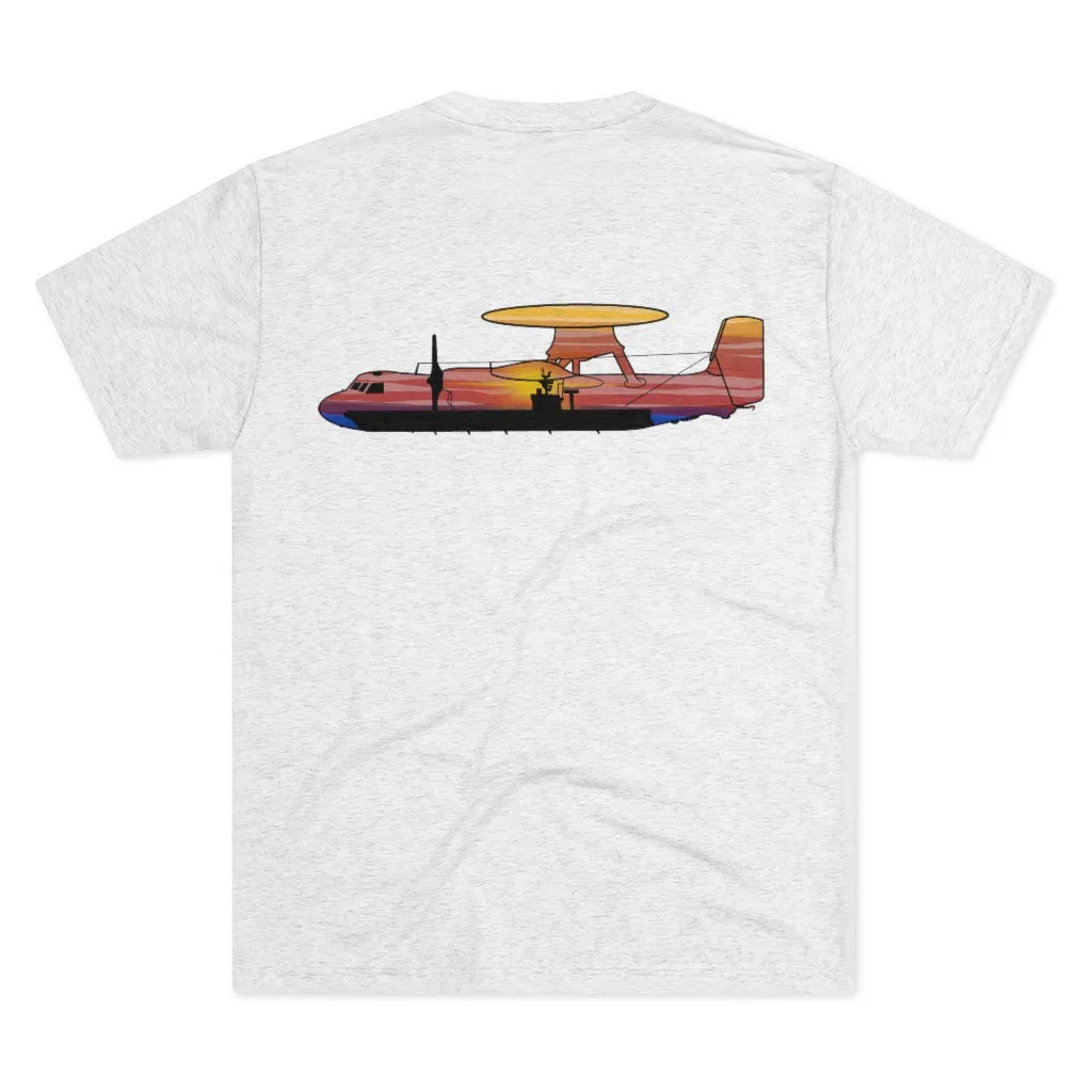 E-2 Sunset Theme - No Words Men's Tri-Blend Crew Tee