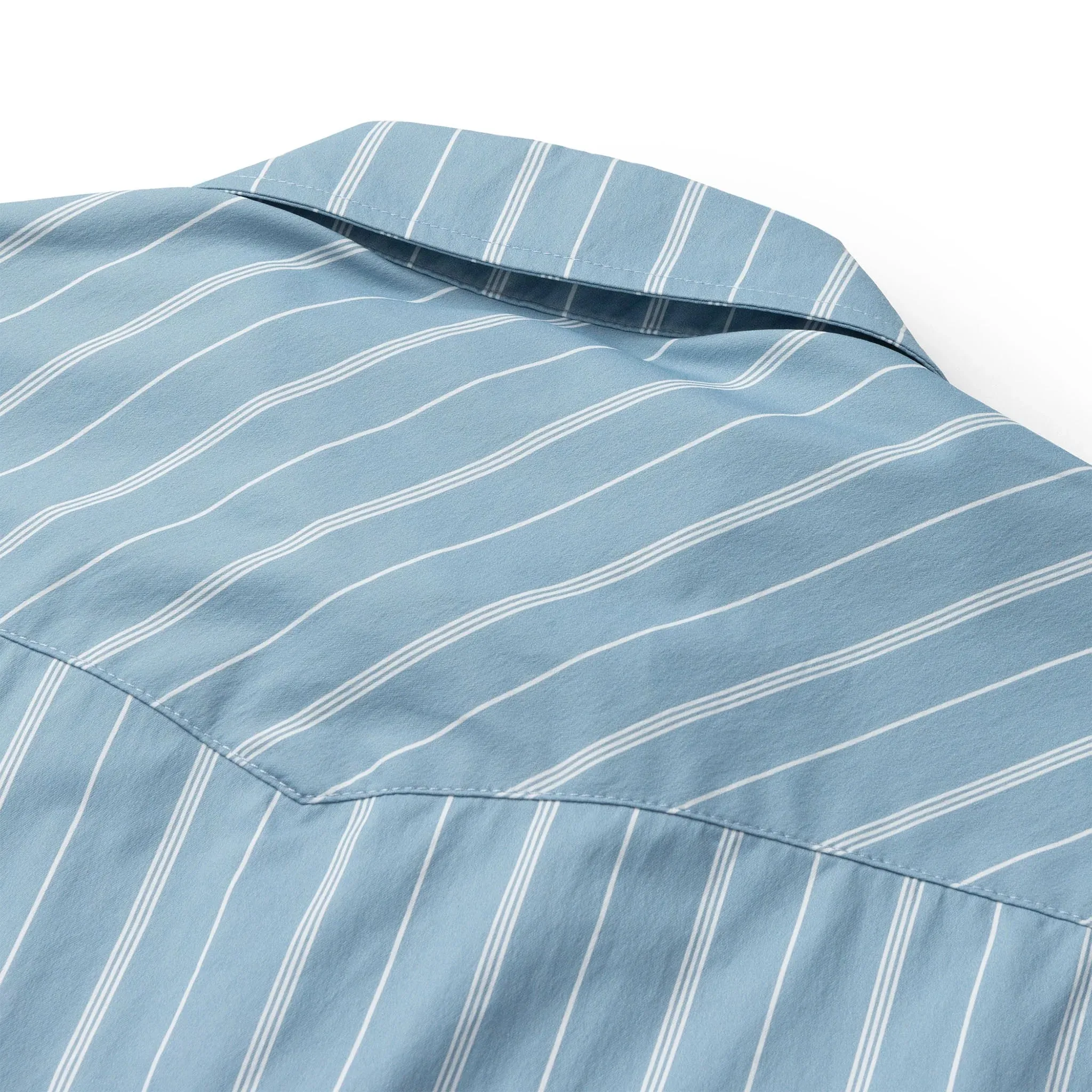 El Ranchero S/S Shirt | Slate Blue Stripe | Seager Co.