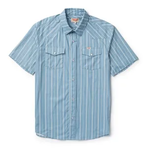 El Ranchero S/S Shirt | Slate Blue Stripe | Seager Co.