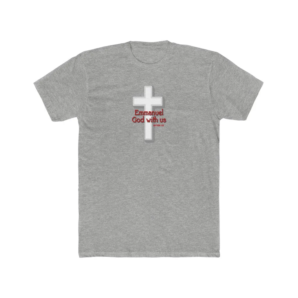 Emmanuel God With Us Men's Cotton Crew Tee