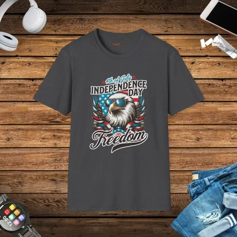 Epic 4th of July Tee with Eagle with Glasses