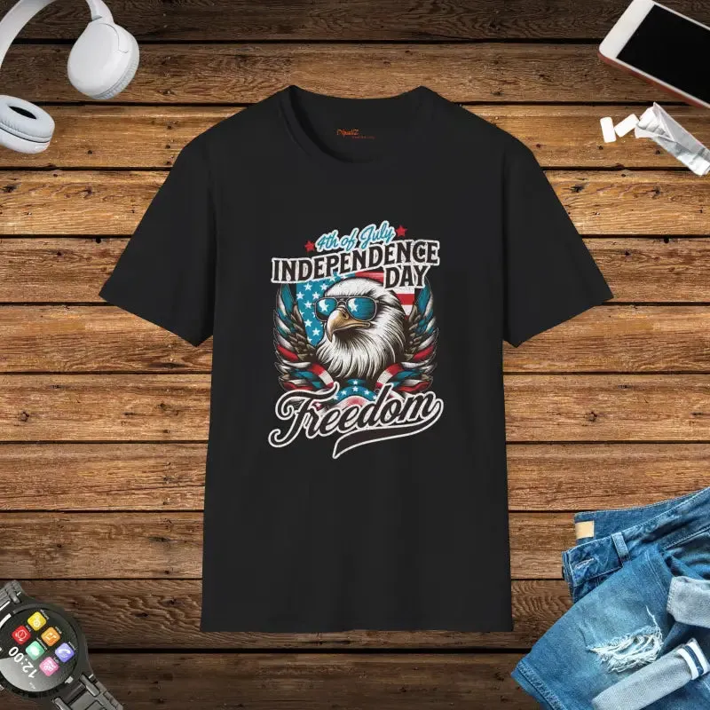 Epic 4th of July Tee with Eagle with Glasses
