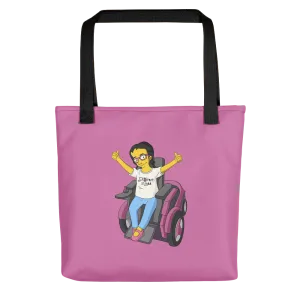 Esperanza From Raising Dion (Yellow Cartoon) D.D.N.E.L. Pink Tote bag