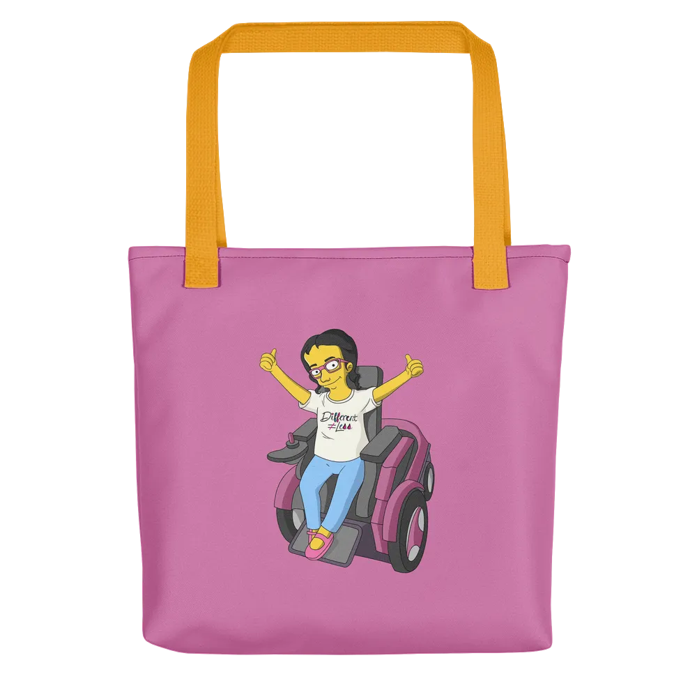 Esperanza From Raising Dion (Yellow Cartoon) D.D.N.E.L. Pink Tote bag