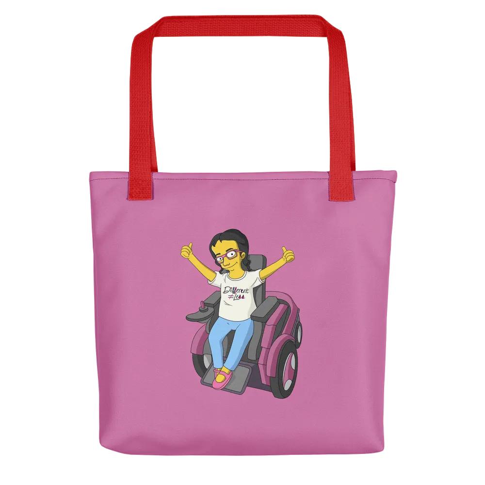 Esperanza From Raising Dion (Yellow Cartoon) D.D.N.E.L. Pink Tote bag