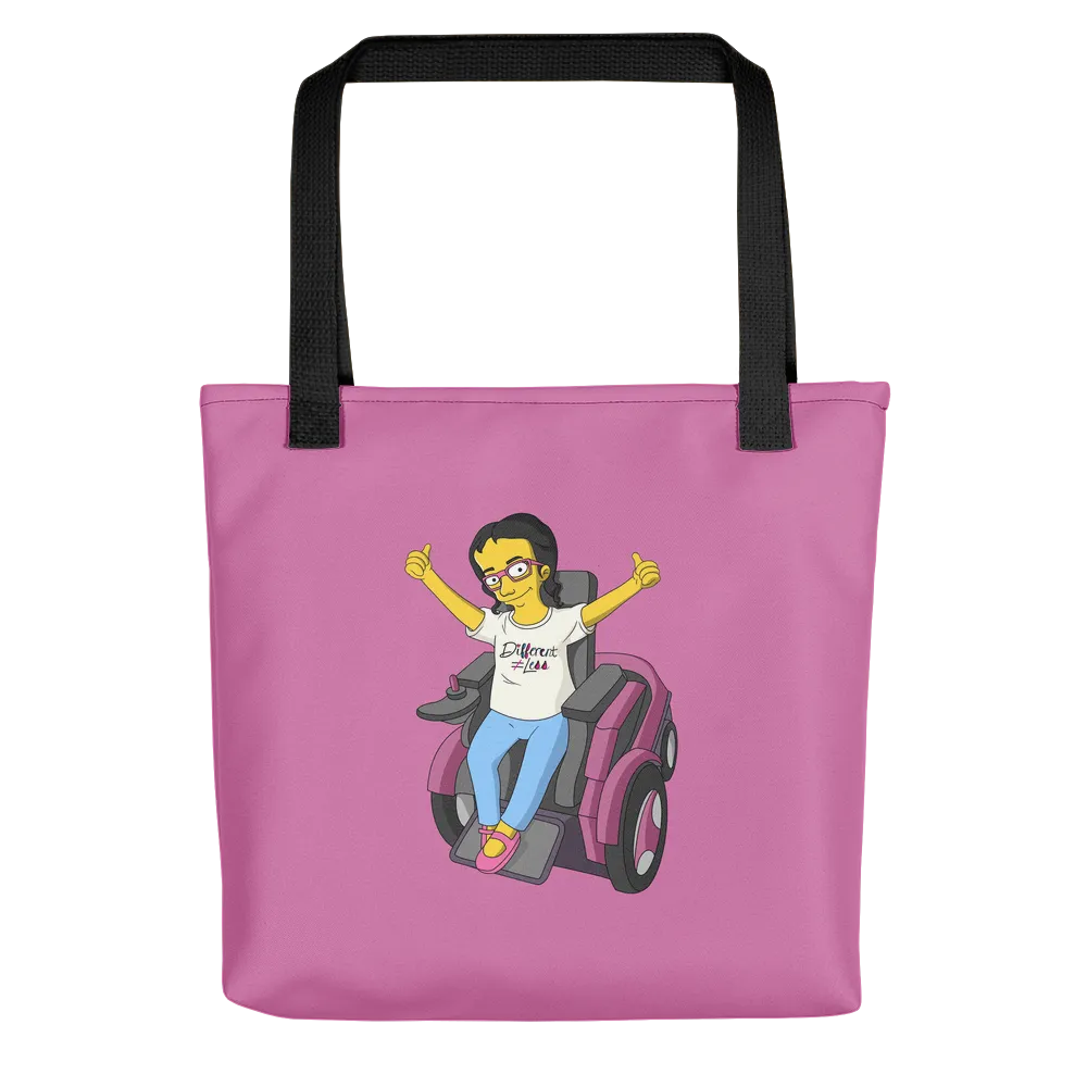 Esperanza From Raising Dion (Yellow Cartoon) D.D.N.E.L. Pink Tote bag