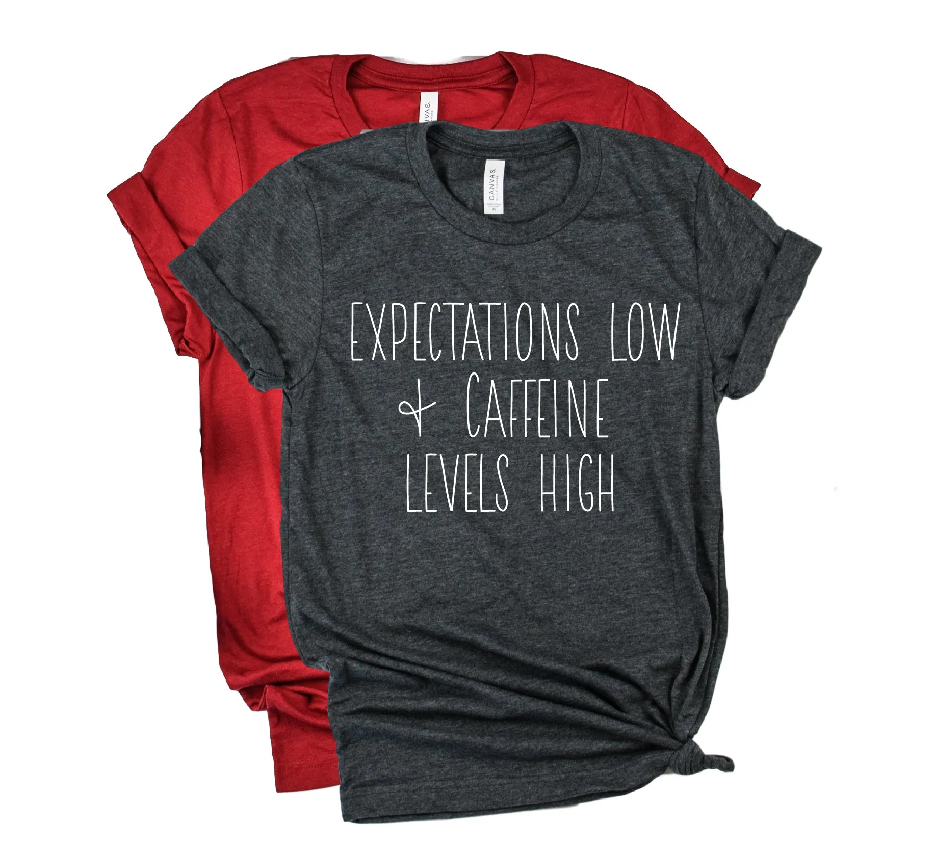 Expectations Low Caffeine Levels High | Unisex Crew