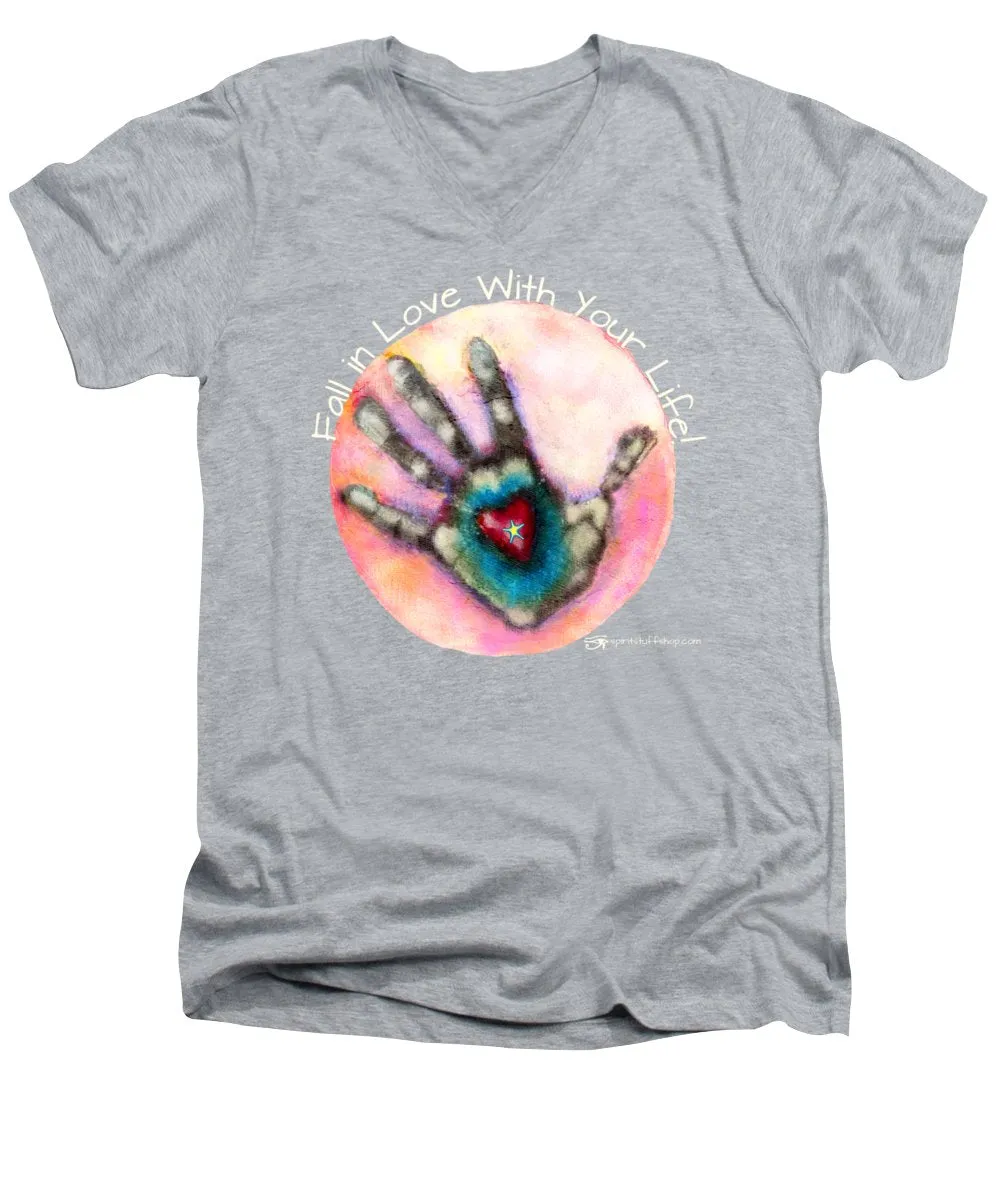 Fall In Love With Your Life - Men's V-Neck T-Shirt