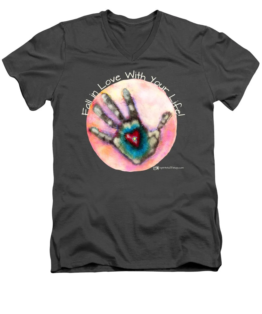 Fall In Love With Your Life - Men's V-Neck T-Shirt