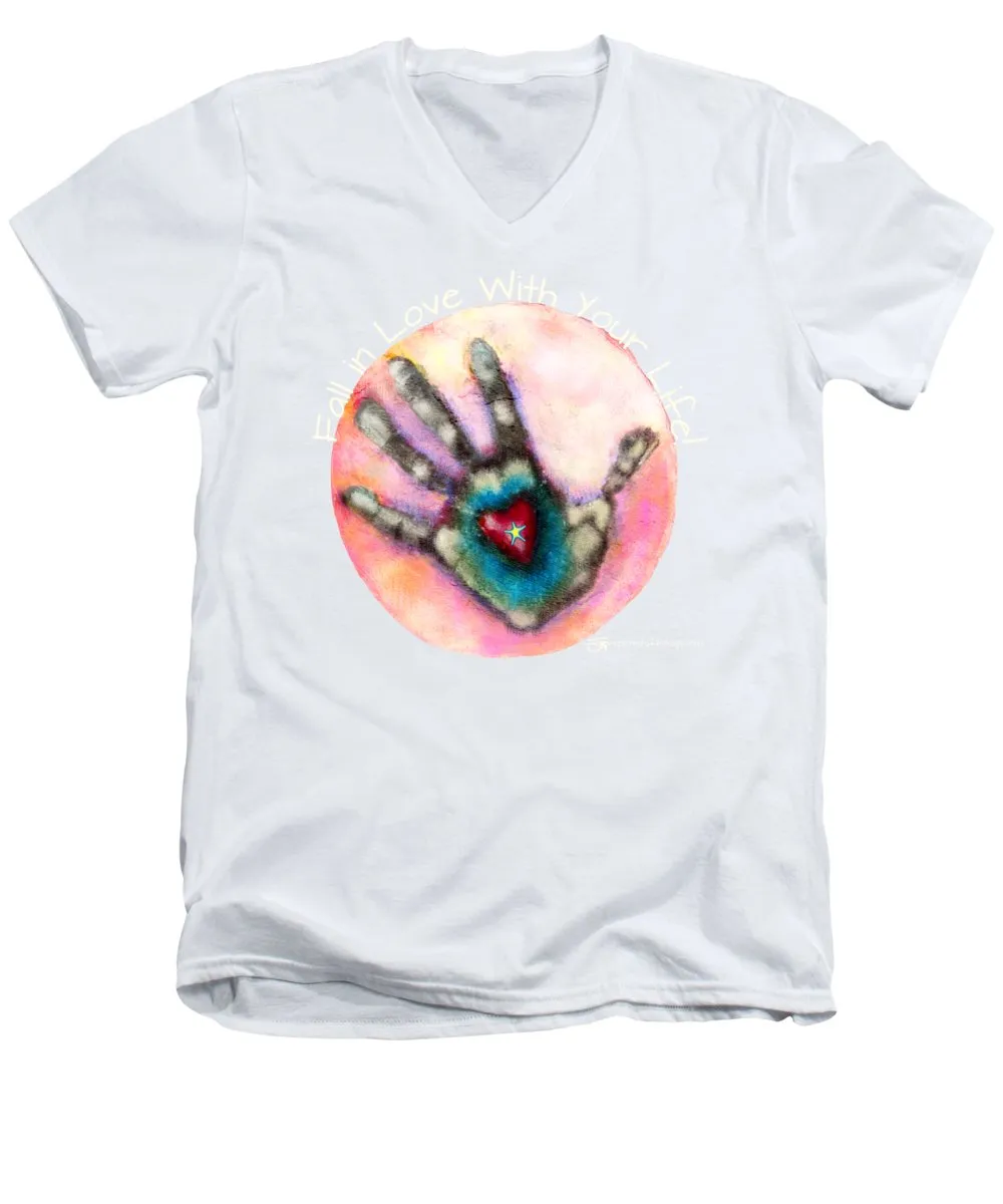 Fall In Love With Your Life - Men's V-Neck T-Shirt