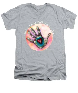 Fall In Love With Your Life - Men's V-Neck T-Shirt
