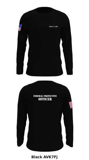 Federal protective security officer  Store 1 Core Men's LS Performance Tee - AVK7Fj
