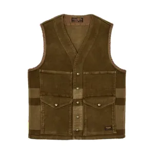 Filson Men's Beartooth Cruiser Vest - Marsh Olive Stripe