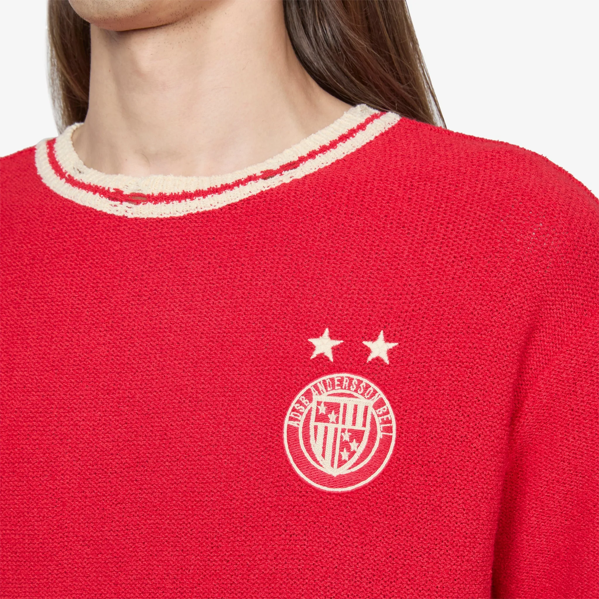 Football Shortsleeve Sweater Red