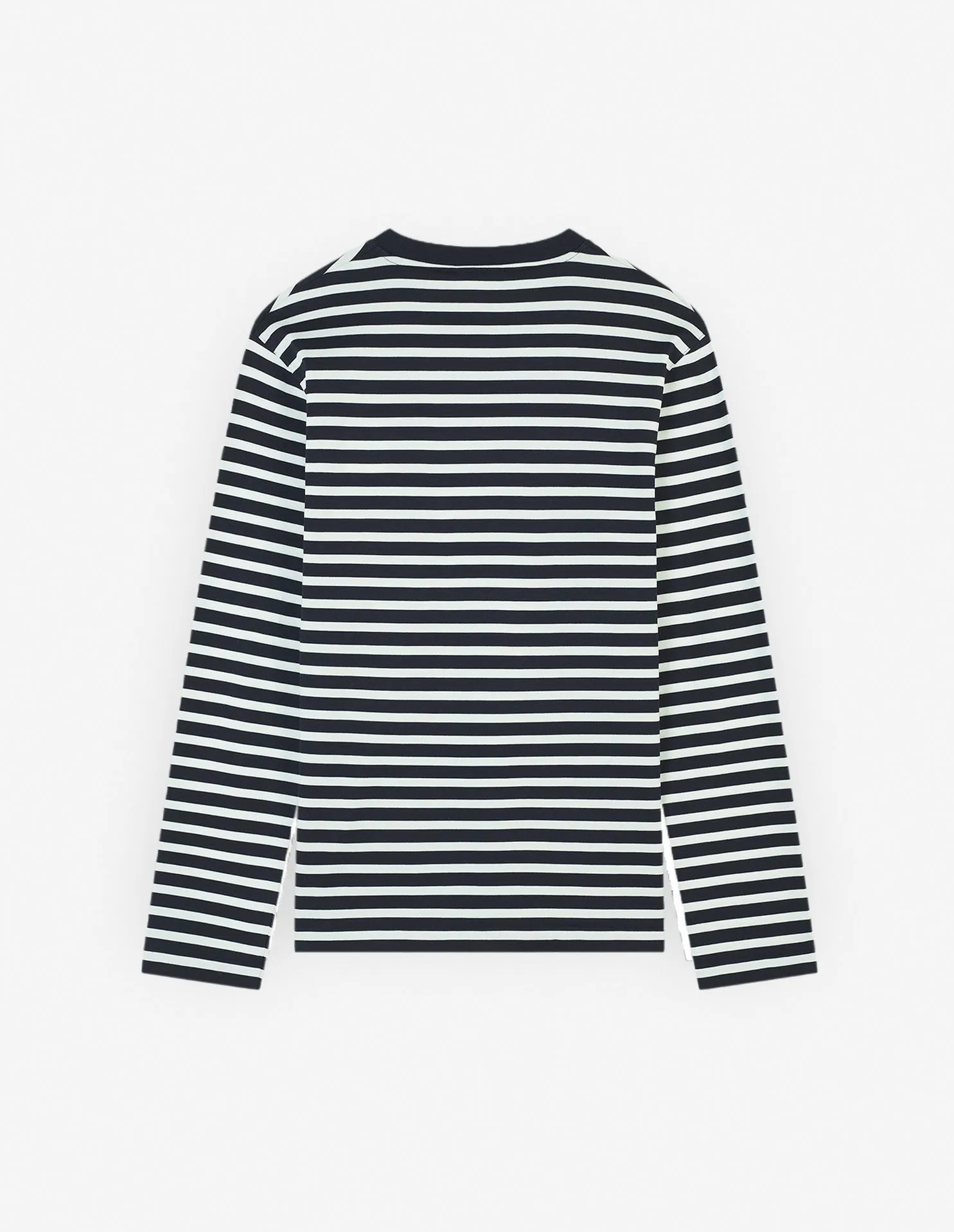 Fox Head Patch Regular Marin Tee Shirt Navy Stripes
