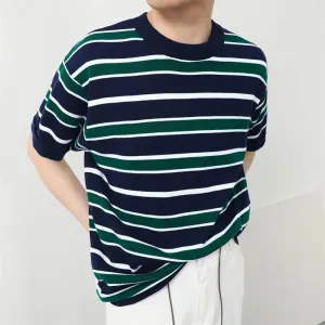Fresco Elite Gestreiftes Tee