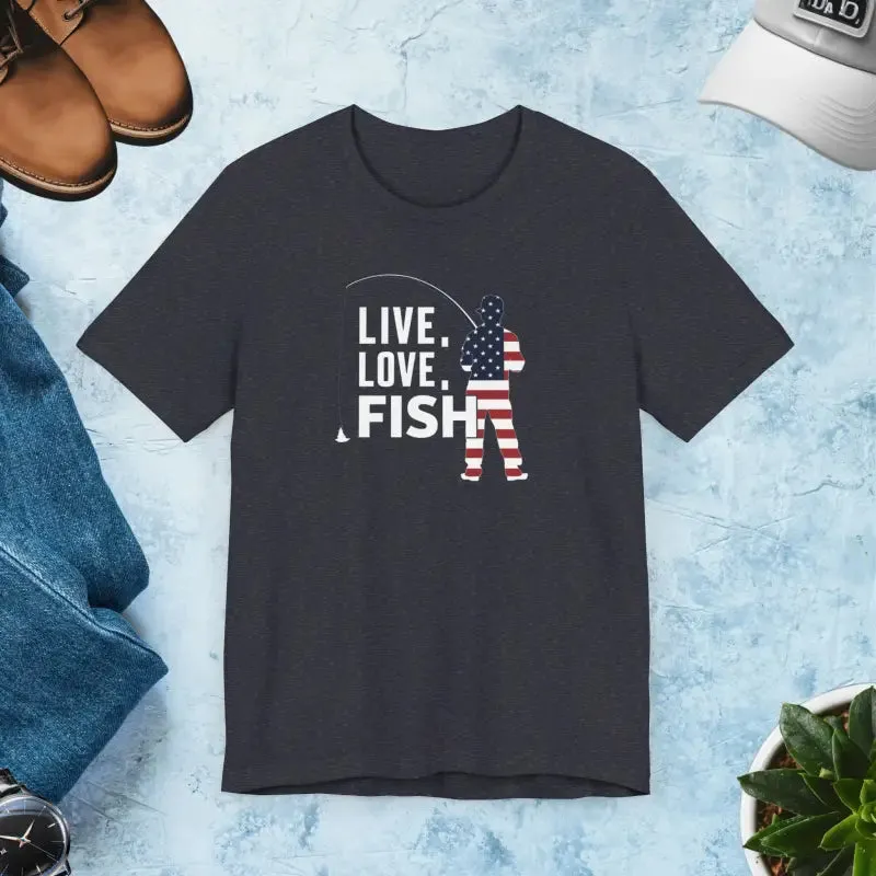 Get your 4th of July Fishing Tee