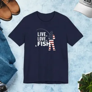 Get your 4th of July Fishing Tee