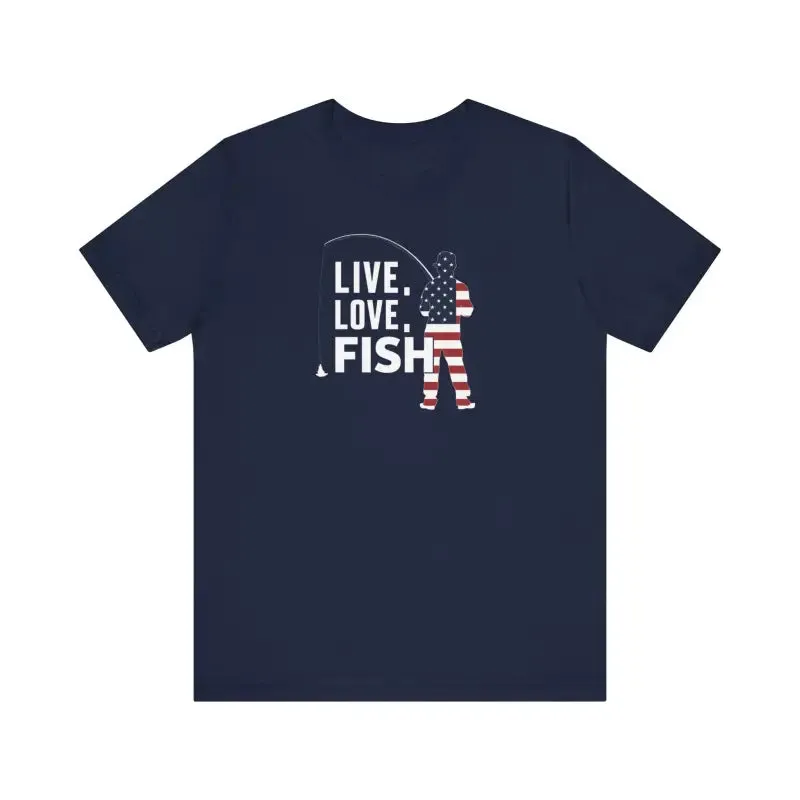 Get your 4th of July Fishing Tee