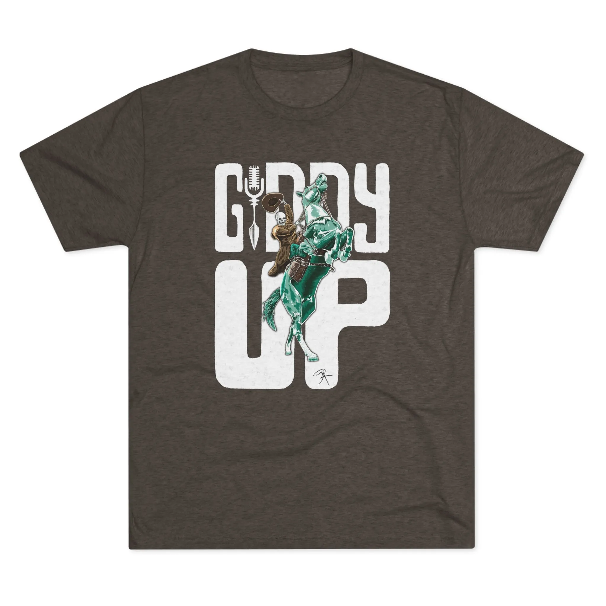 Giddy Up! Unisex Tri-Blend Crew Tee