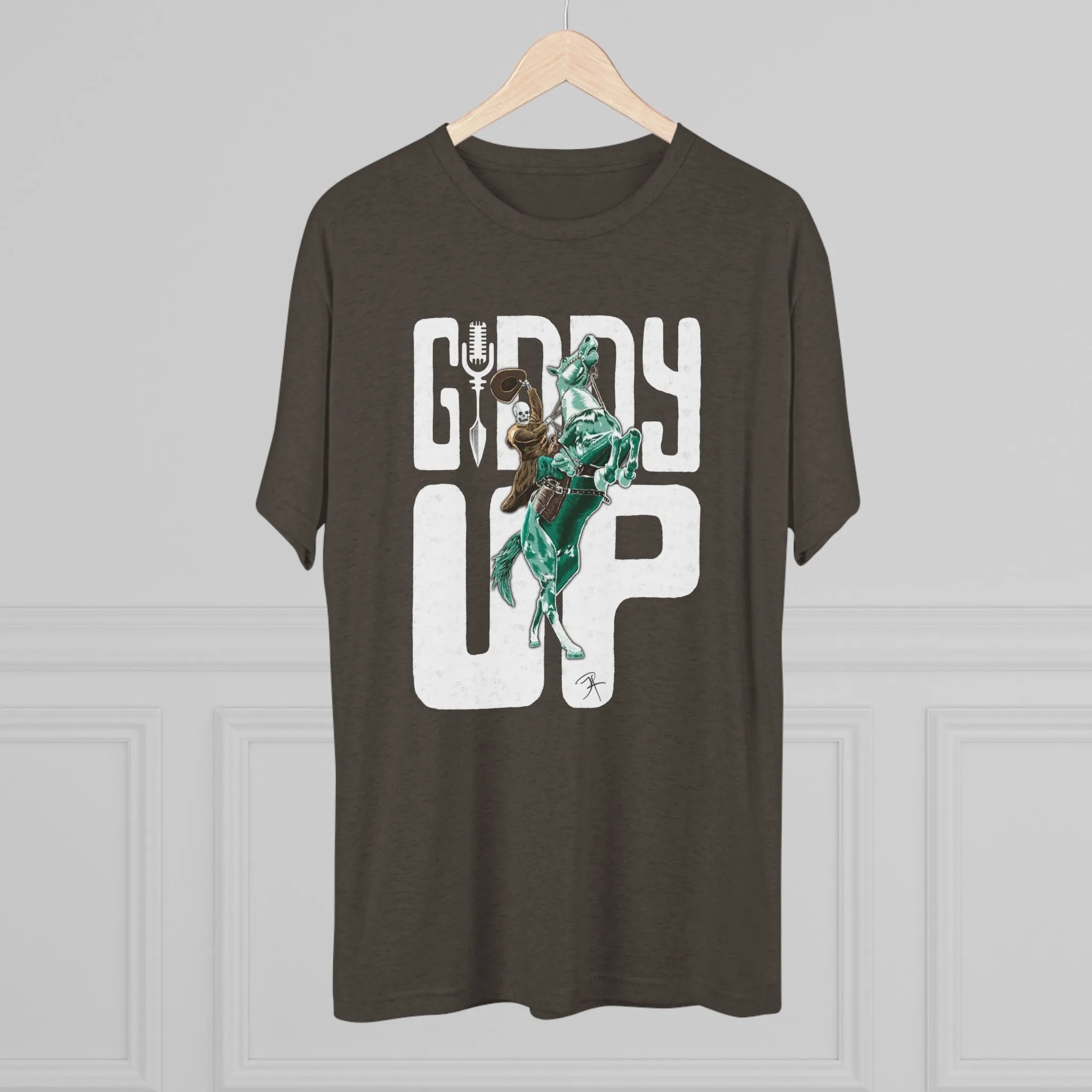 Giddy Up! Unisex Tri-Blend Crew Tee