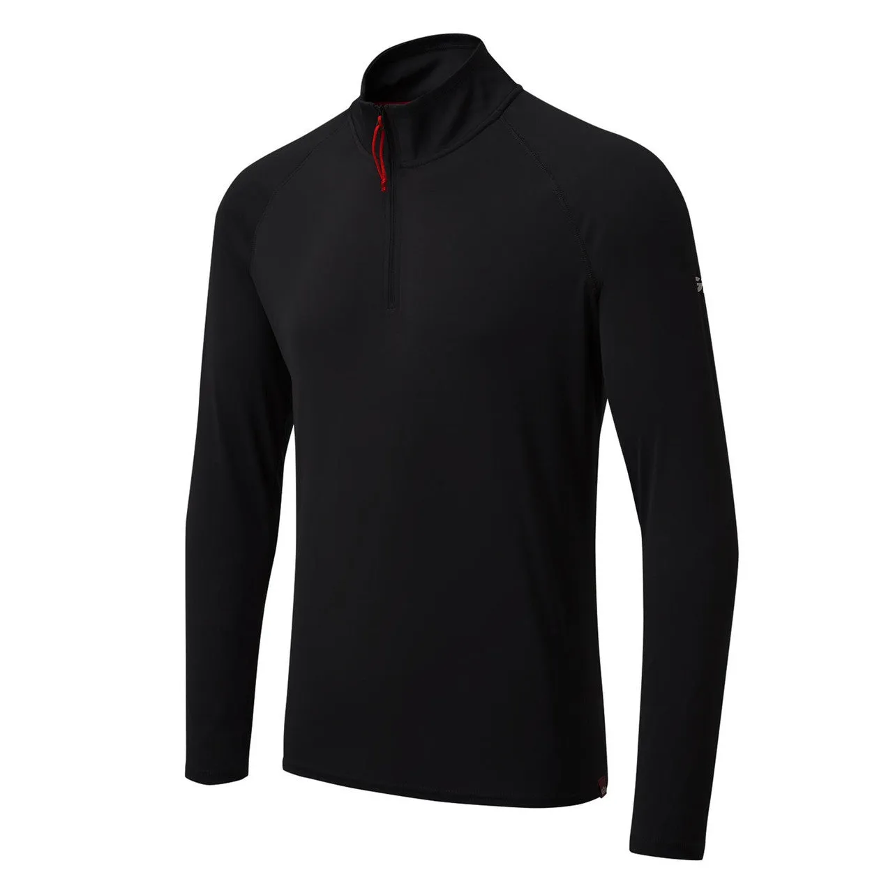 Gill Men's UV Tec Long Sleeve Zip Tee - Black