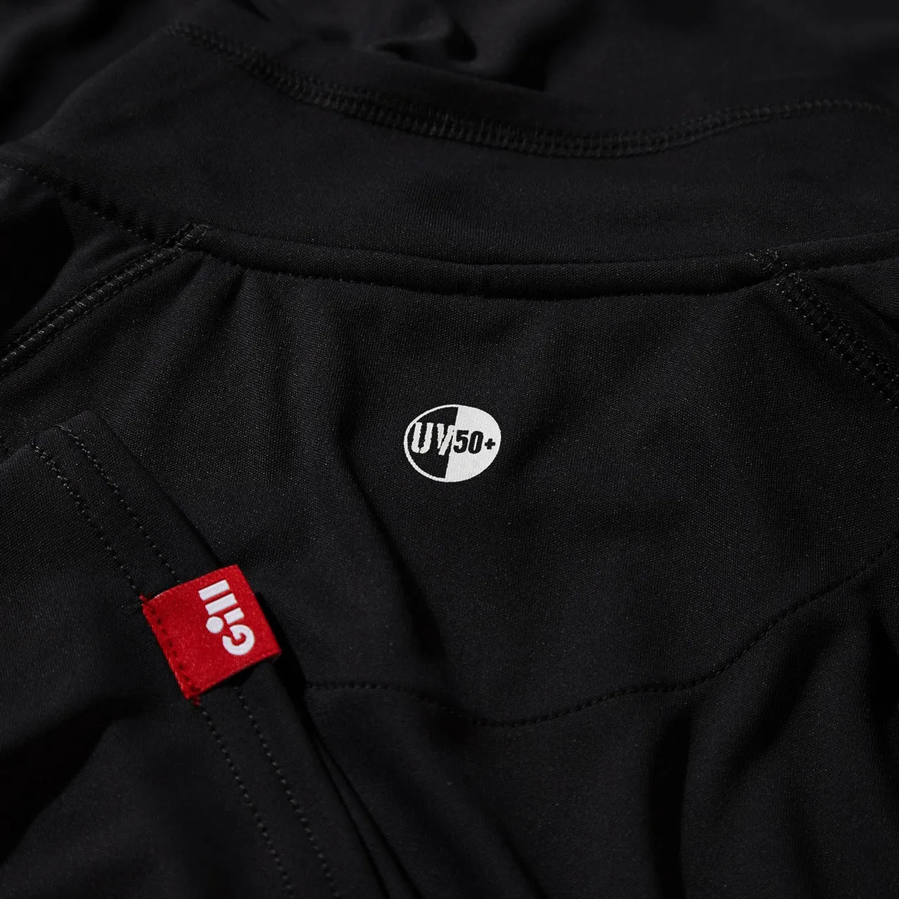 Gill Men's UV Tec Long Sleeve Zip Tee - Black