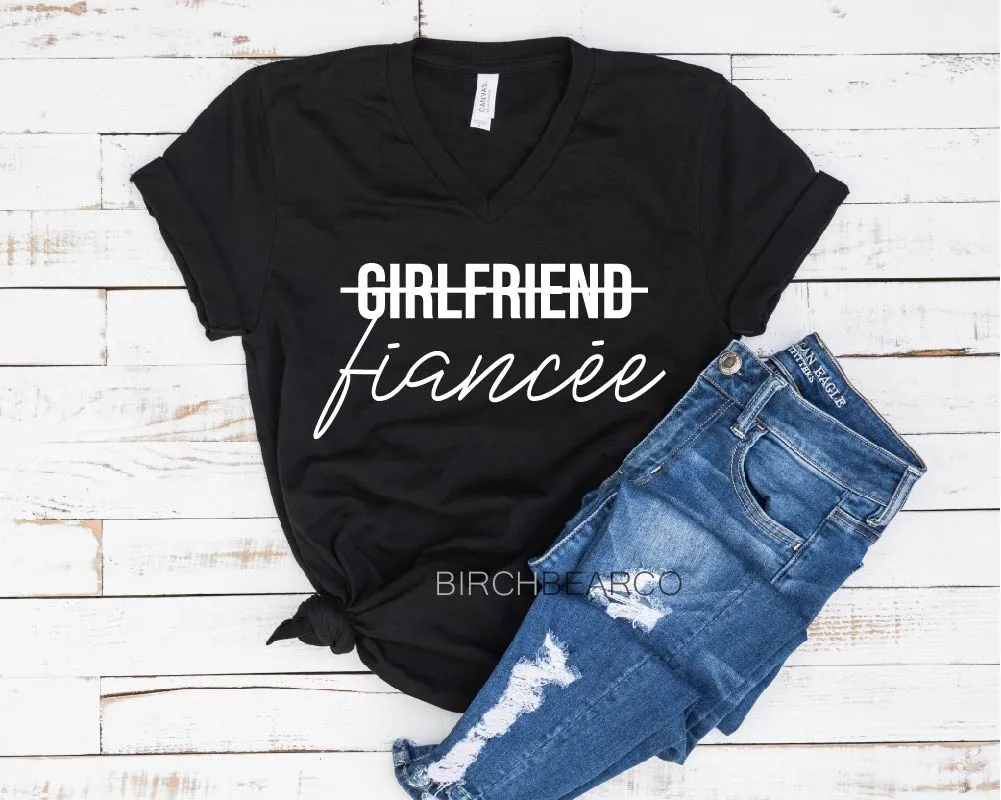 Girlfriend Fiancee Engagement Shirt