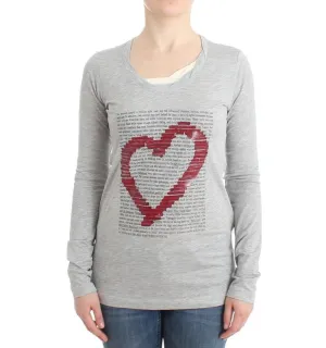 Gray longsleeved cotton top