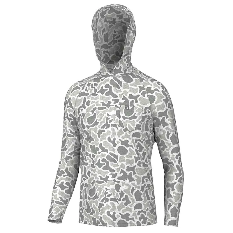 Heather Blend Hoodie in White Localflage