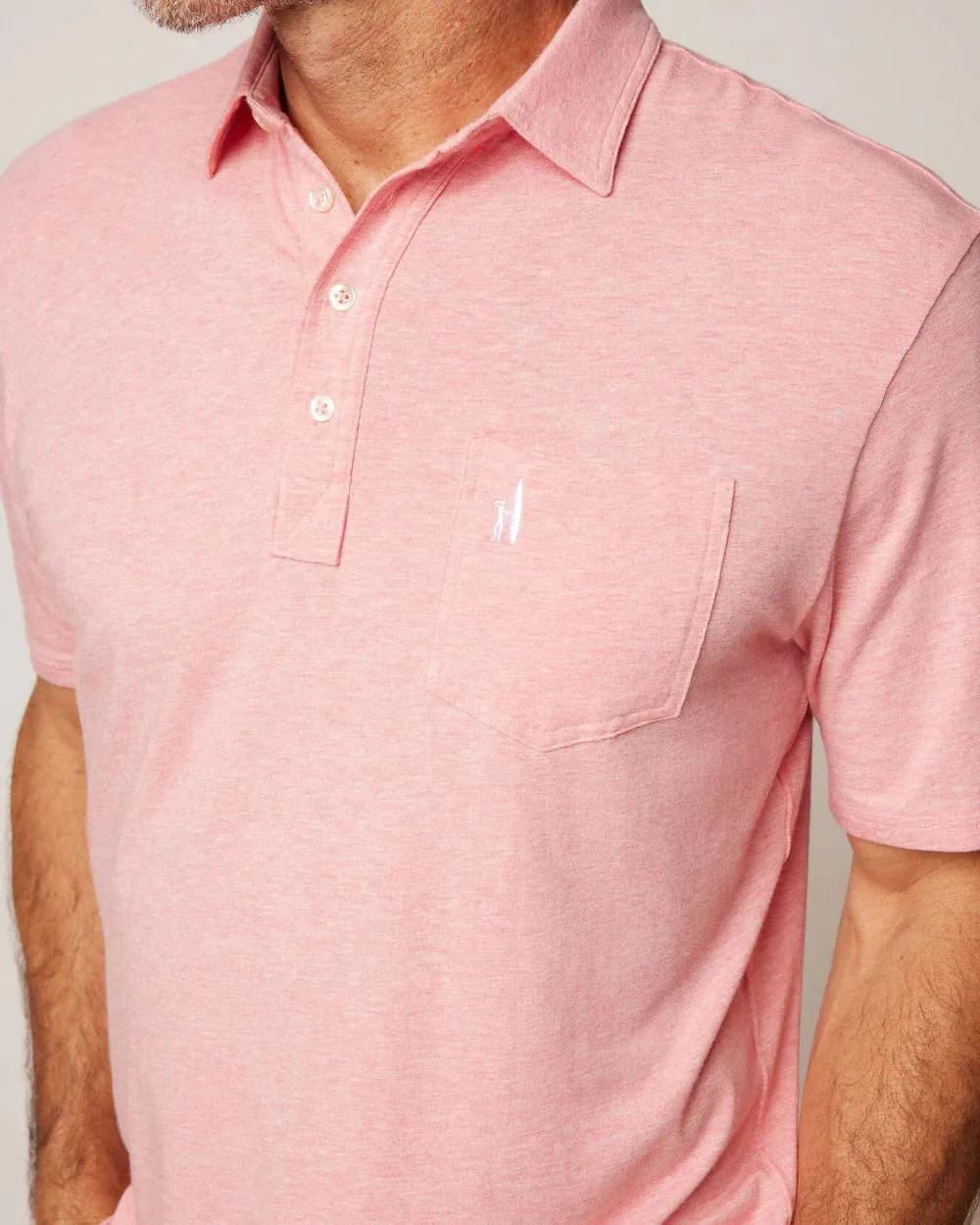 Heathered Original 2.0 Polo (Pomegranate)