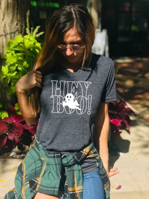 Hey Boo Ghost Shirt | Halloween Shirt | Unisex V Neck
