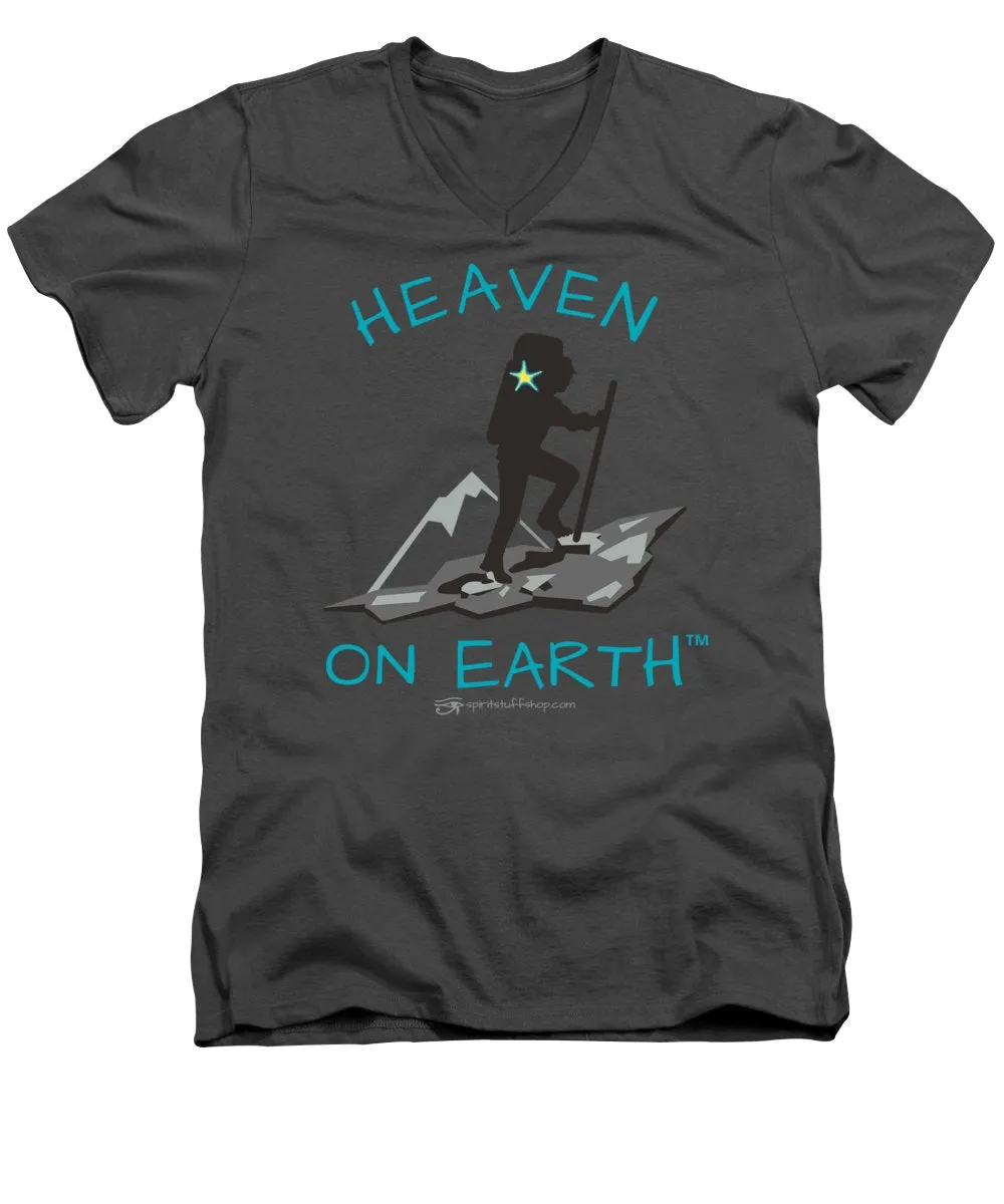 Hiker Heaven On Earth - Men's V-Neck T-Shirt