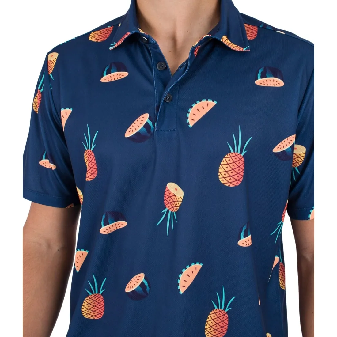 Hurley H2O-Dri Ace Fiesta Mesh Polo Shirt - Abyss