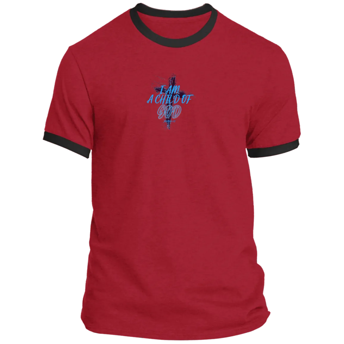 I Am Child of God Men’s Ringer Tee