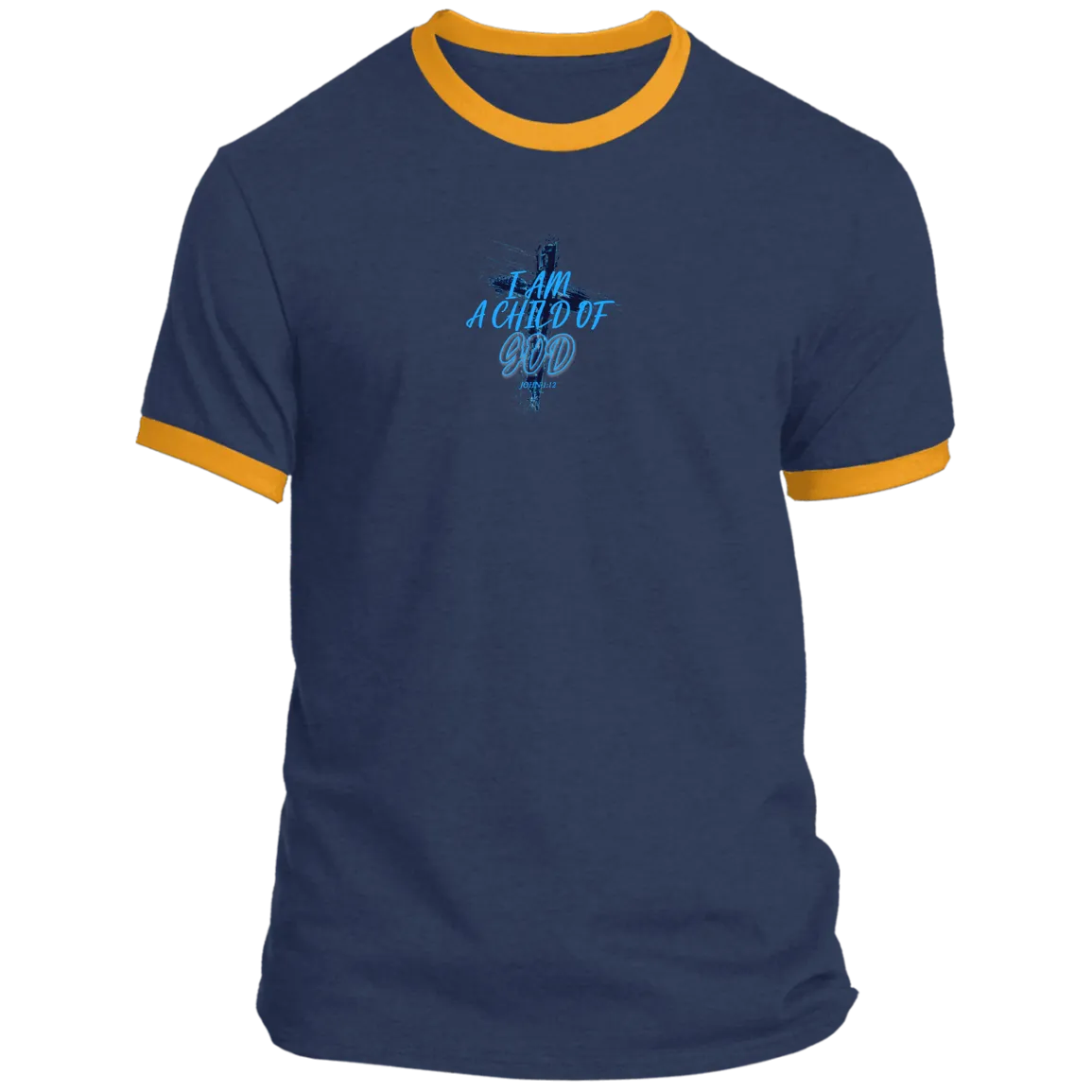 I Am Child of God Men’s Ringer Tee