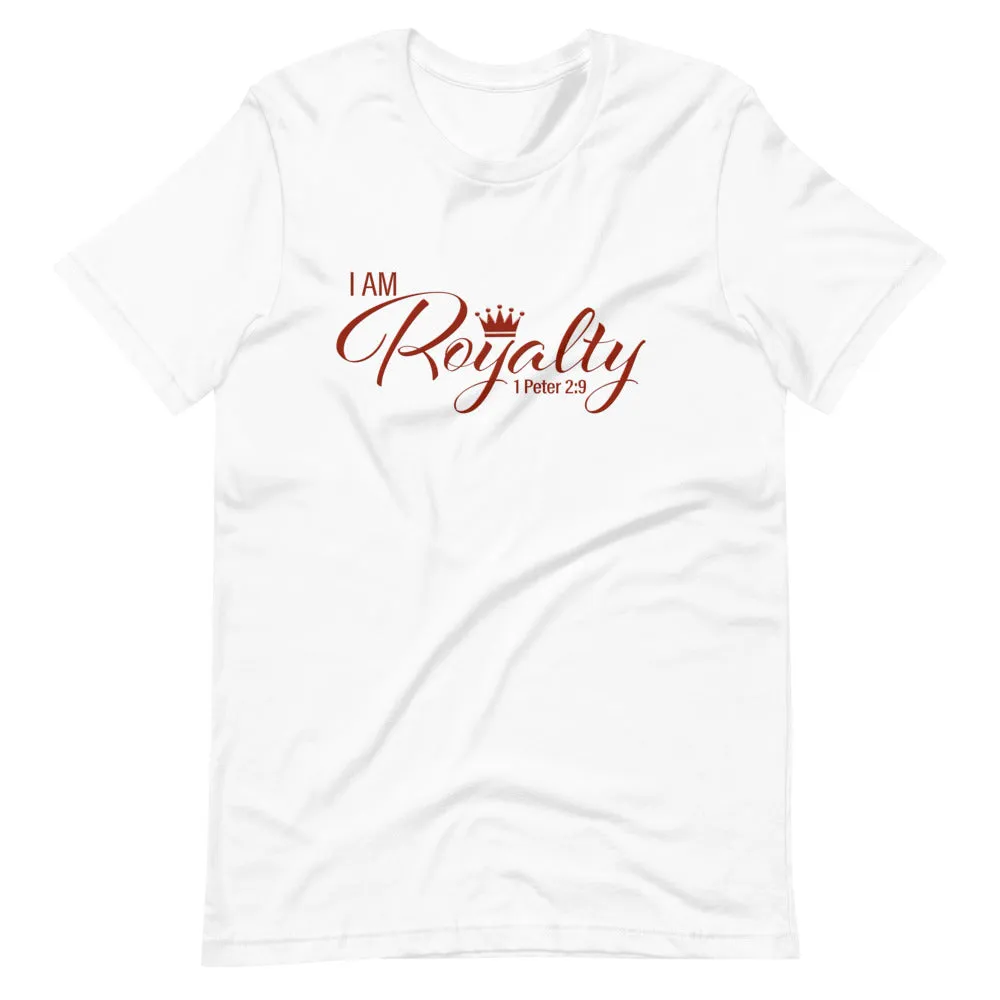 I AM Royalty (White/ Red Short-Sleeve T-Shirt)