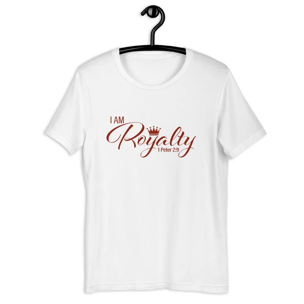 I AM Royalty (White/ Red Short-Sleeve T-Shirt)