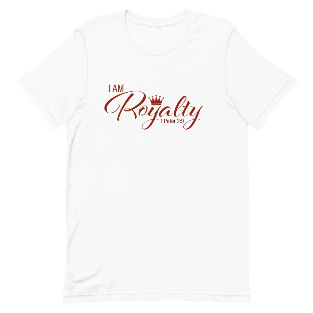 I AM Royalty (White/ Red Short-Sleeve T-Shirt)