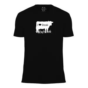 I <3 Steak Men's Short Sleeve Graphic Tee