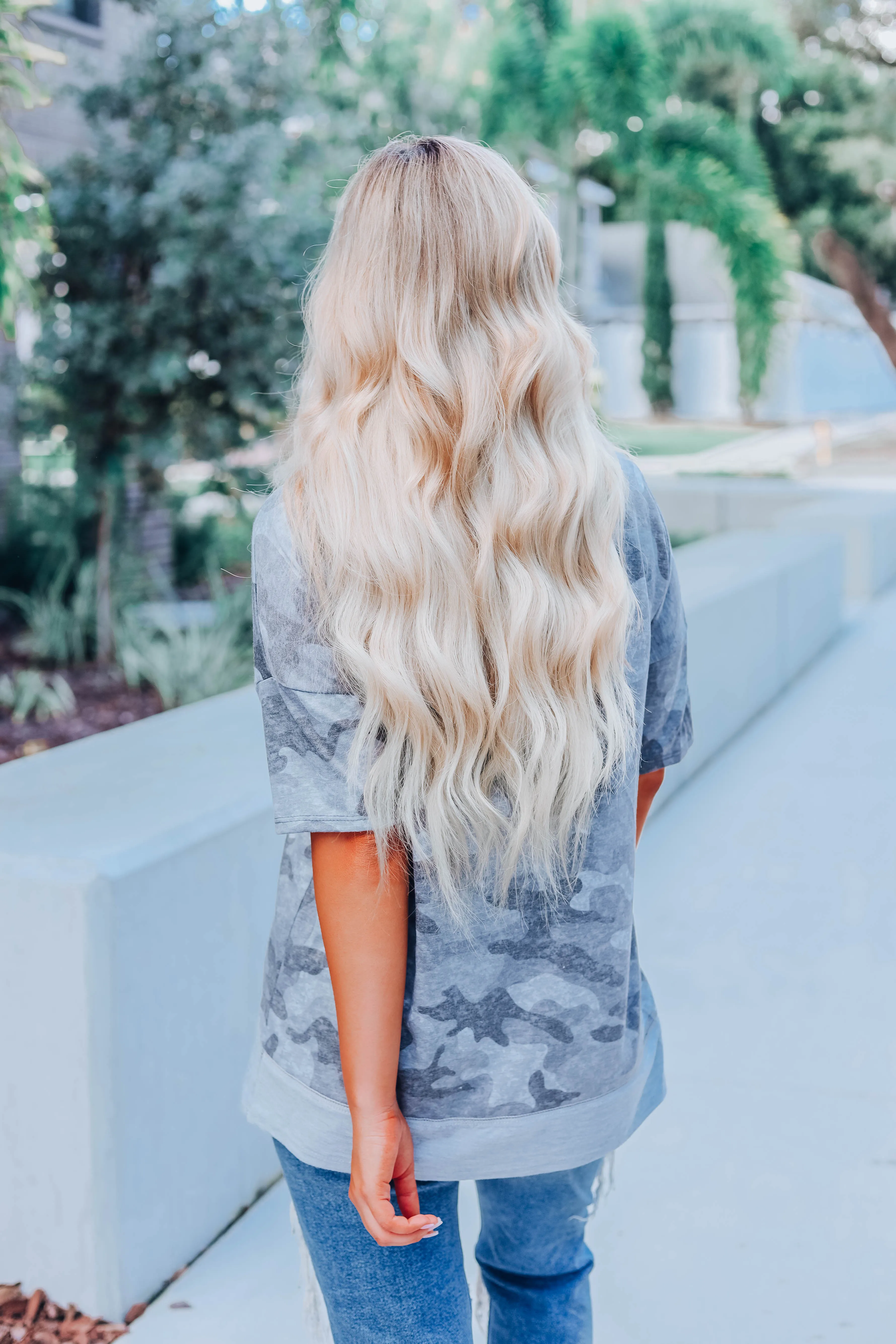 Just For A Minute Camo Top