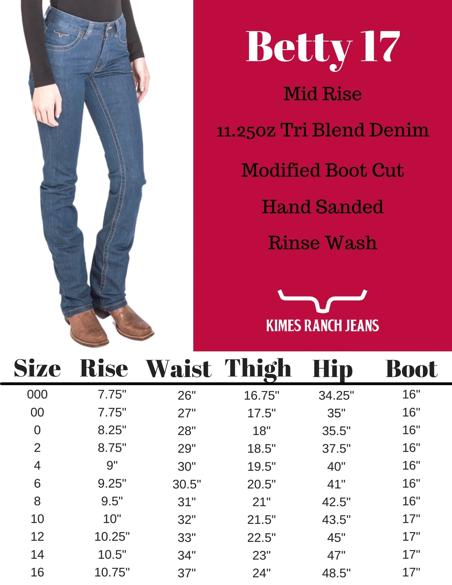 Kimes Ranch Betty 17 Mid-Rise Jean